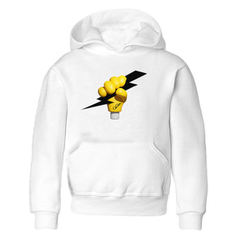 1s Yellow Ochre shirt to match jordans Grab The Thunder sneaker tees Air Jordan 1 Yellow Ochre SNRT sneaker release tees baby toddler White 2 cotton Shirt