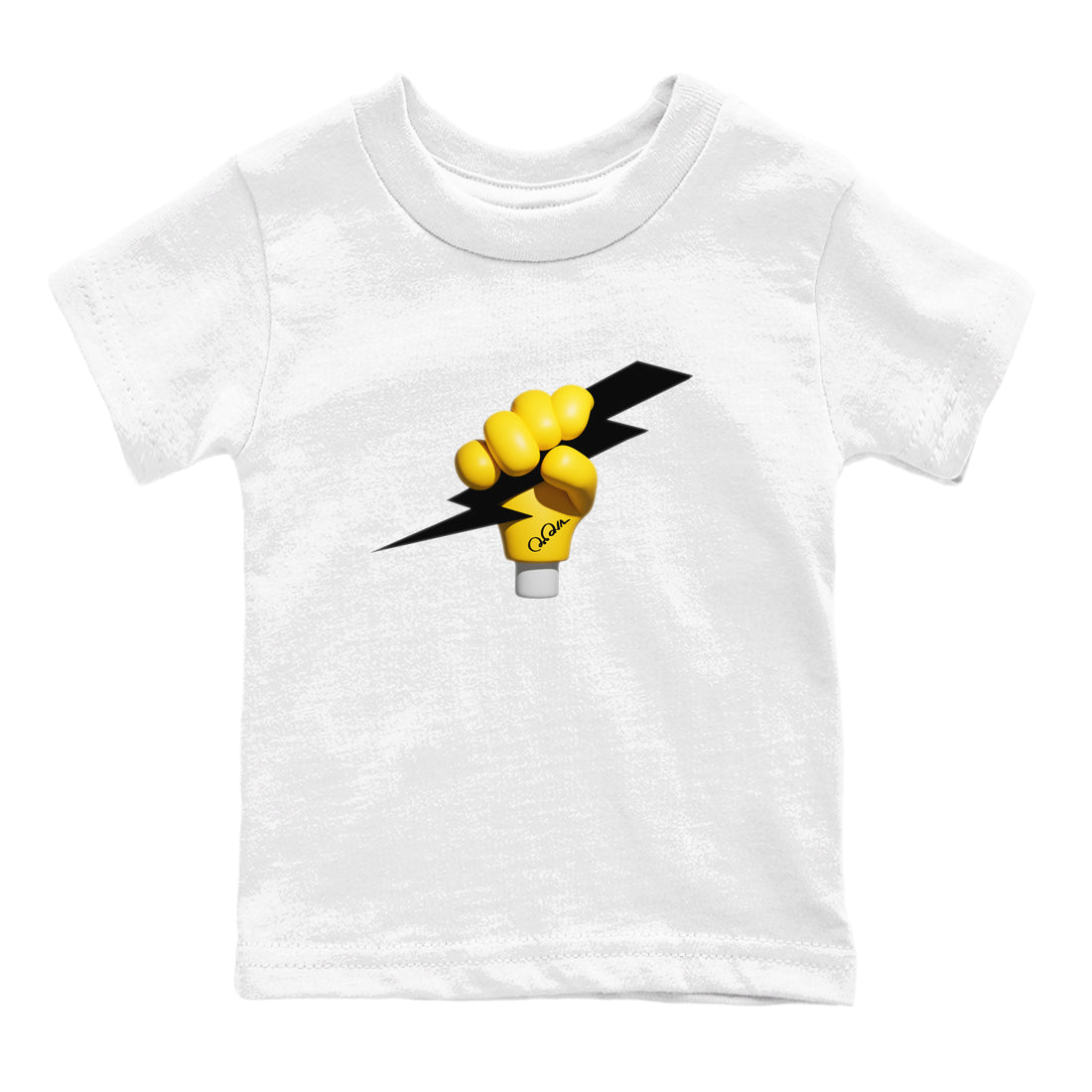 1s Yellow Ochre shirt to match jordans Grab The Thunder sneaker tees Air Jordan 1 Yellow Ochre SNRT sneaker release tees baby toddler White 2 cotton Shirt