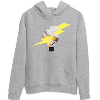 Air Jordan 4 Thunder Sneaker Match Tees Grab The Thunder Sneaker Tees Yellow AJ4 Thunder Sneaker Release Tees Unisex Shirts Heather Grey 2
