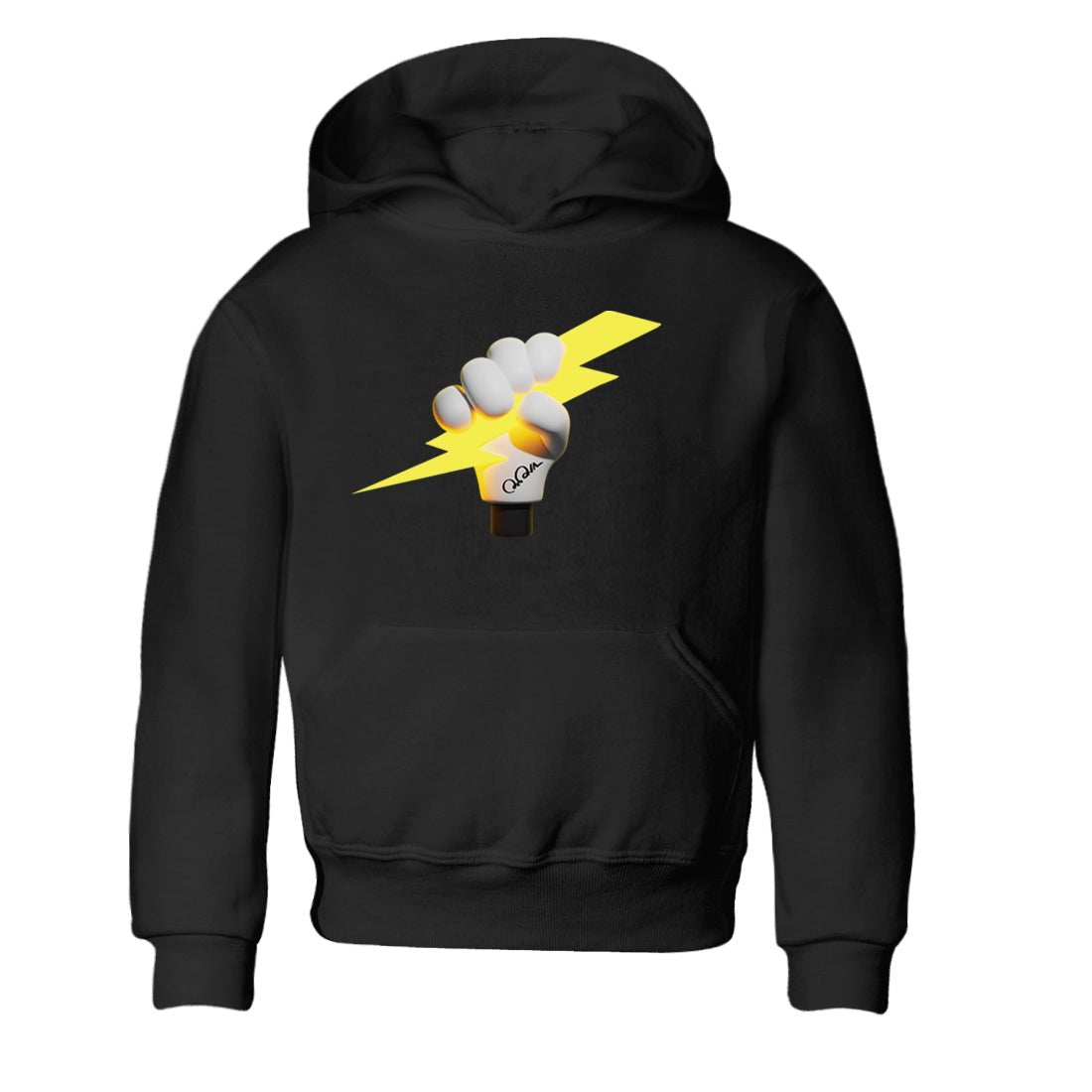 Air Jordan 4 Thunder Sneaker Match Tees Grab The Thunder Sneaker Tees Yellow AJ4 Thunder Sneaker Release Tees Kids Shirts Black 2