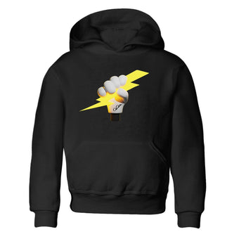 Air Jordan 4 Thunder Sneaker Match Tees Grab The Thunder Sneaker Tees Yellow AJ4 Thunder Sneaker Release Tees Kids Shirts Black 2