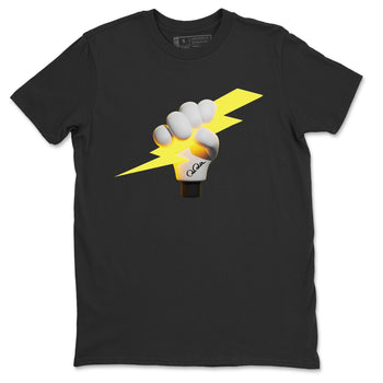Air Jordan 4 Thunder Sneaker Match Tees Grab The Thunder Sneaker Tees Yellow AJ4 Thunder Sneaker Release Tees Unisex Shirts Black 2