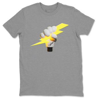Air Jordan 4 Thunder Sneaker Match Tees Grab The Thunder Sneaker Tees Yellow AJ4 Thunder Sneaker Release Tees Unisex Shirts Heather Grey 2