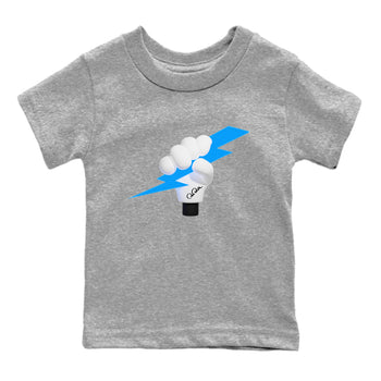 9s Powder Blue shirt to match jordans Grab The Thunder sneaker tees Air Jordan 9 Powder Blue SNRT sneaker release tees baby toddler Heather Grey 2 cotton Shirt