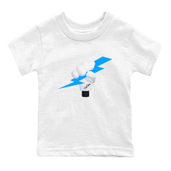 9s Powder Blue shirt to match jordans Grab The Thunder sneaker tees Air Jordan 9 Powder Blue SNRT sneaker release tees baby toddler White 2 cotton Shirt