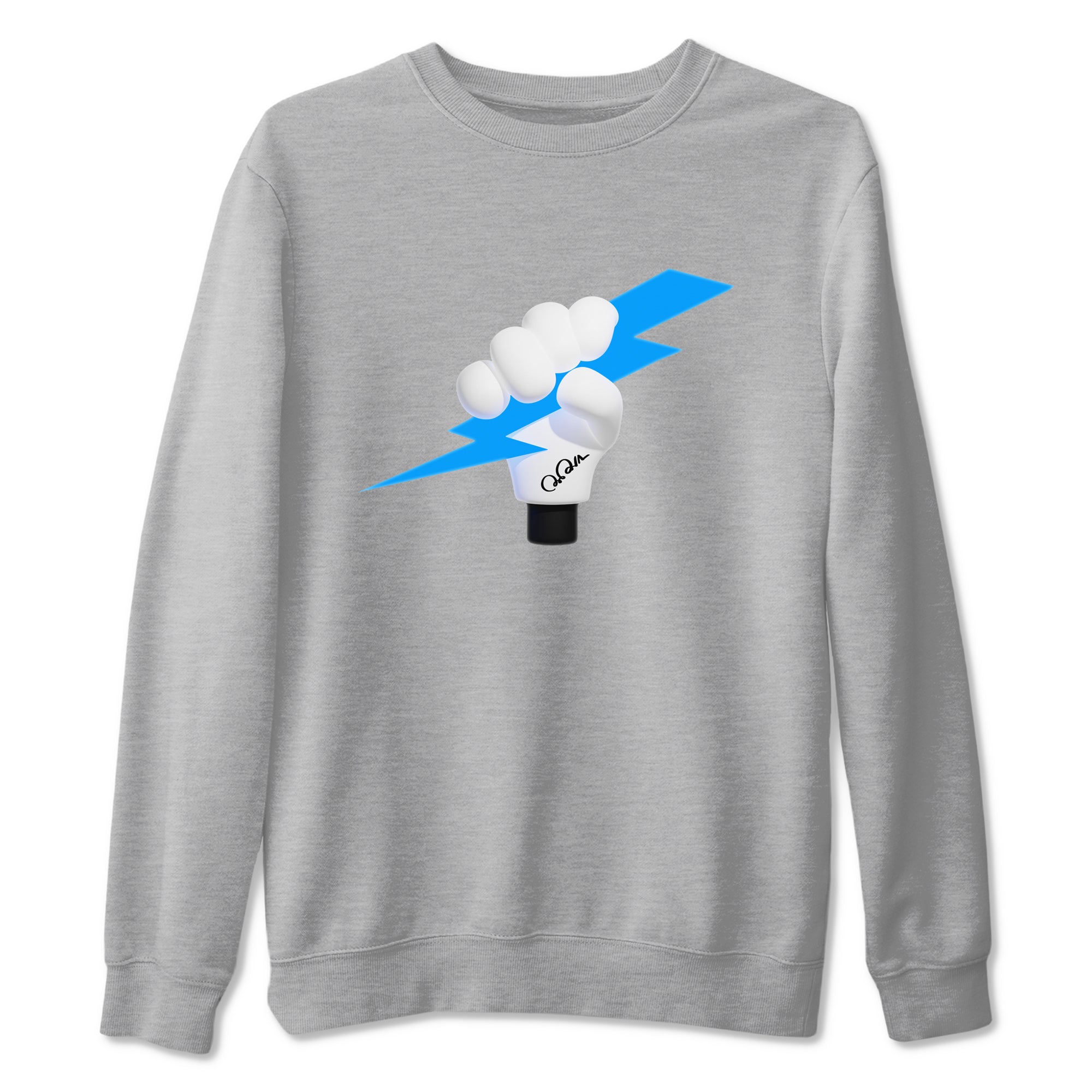 9s Powder Blue shirt to match jordans Grab The Thunder sneaker tees Air Jordan 9 Powder Blue SNRT Sneaker Release Tees unisex cotton Heather Grey 2 crew neck shirt