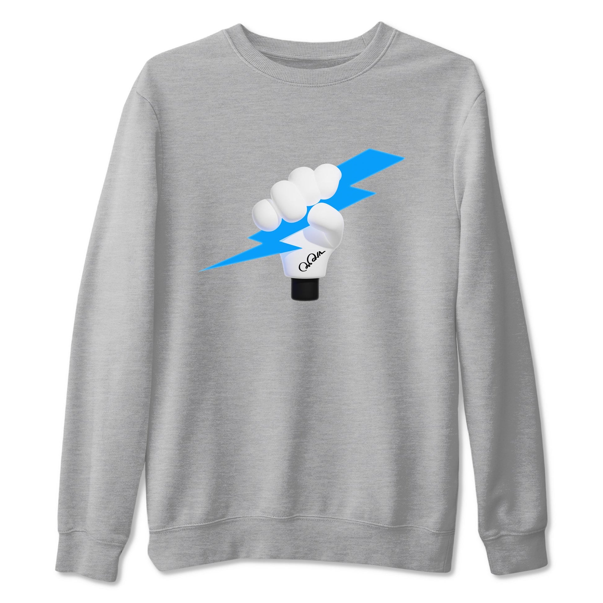 9s Powder Blue shirt to match jordans Grab The Thunder sneaker tees Air Jordan 9 Powder Blue SNRT Sneaker Release Tees unisex cotton Heather Grey 2 crew neck shirt