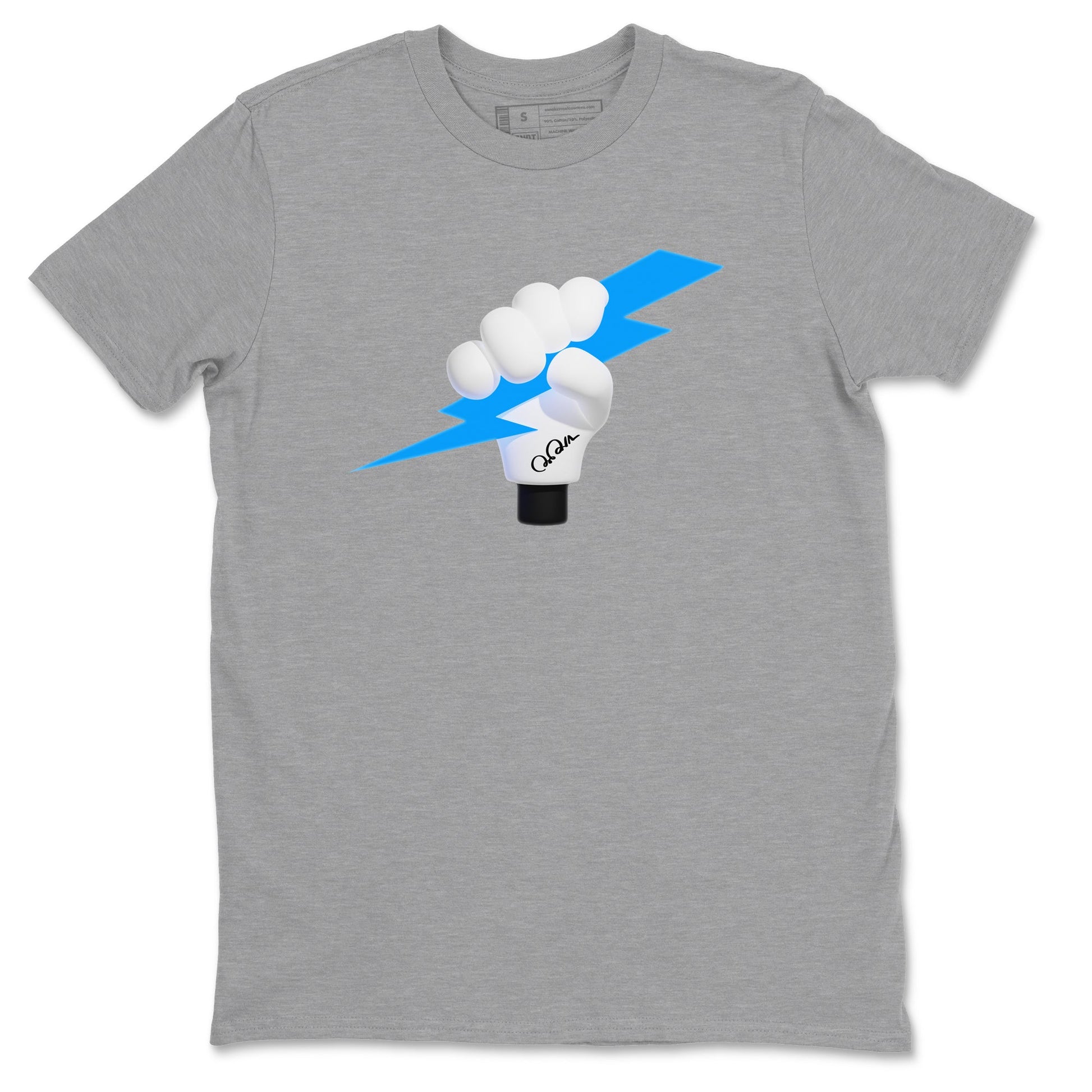 9s Powder Blue shirt to match jordans Grab The Thunder sneaker tees Air Jordan 9 Powder Blue SNRT Sneaker Release Tees unisex cotton Heather Grey 2 crew neck shirt
