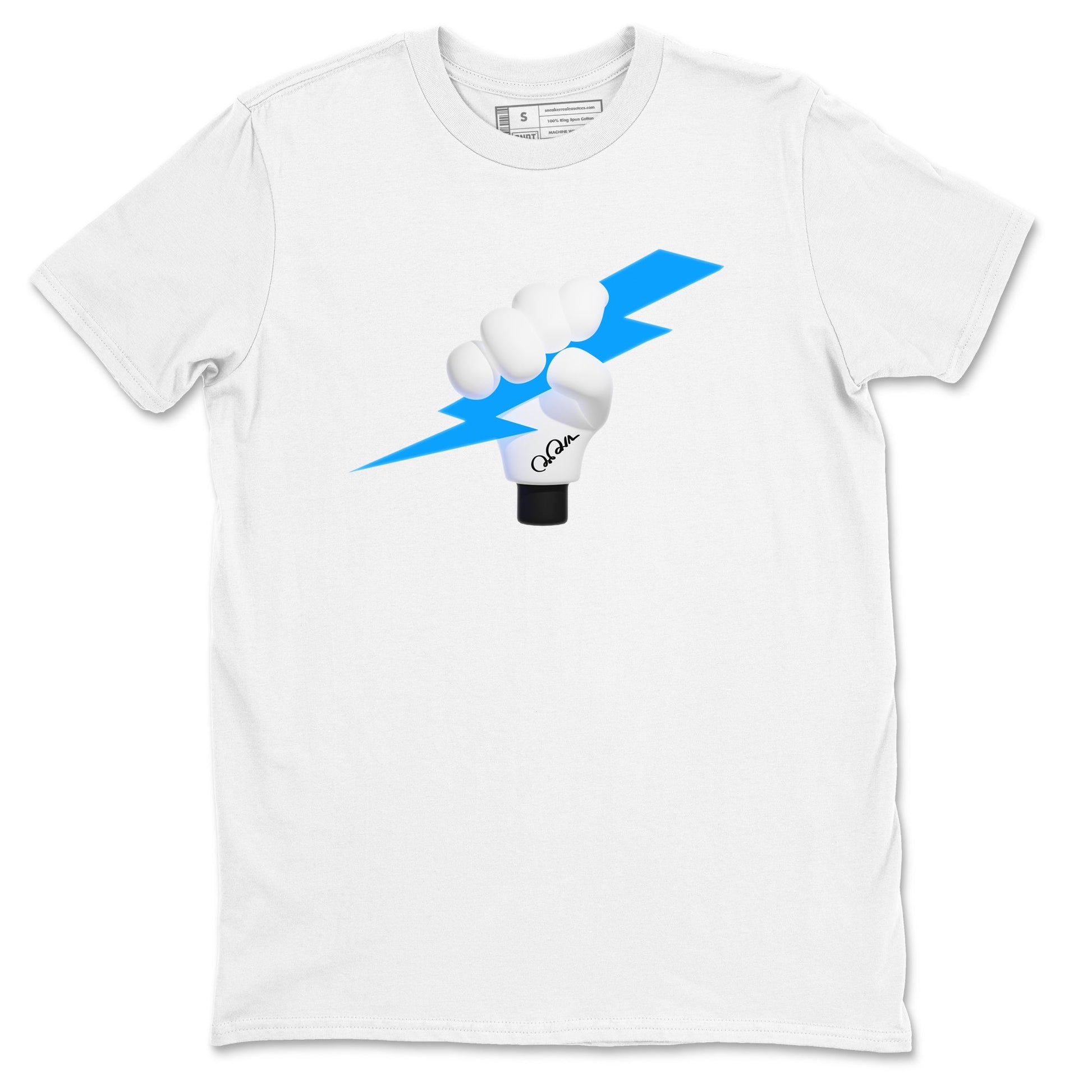 9s Powder Blue shirt to match jordans Grab The Thunder sneaker tees Air Jordan 9 Powder Blue SNRT Sneaker Release Tees unisex cotton White 2 crew neck shirt