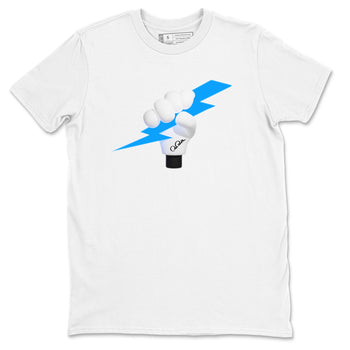 9s Powder Blue shirt to match jordans Grab The Thunder sneaker tees Air Jordan 9 Powder Blue SNRT Sneaker Release Tees unisex cotton White 2 crew neck shirt