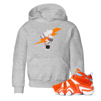 Crazy 8 Team Orange shirt to match jordans Grab The Thunder sneaker tees Adidas Crazy 8 Team Orange SNRT Sneaker Release Tees Baby Toddler Heather Grey 1 T-Shirt