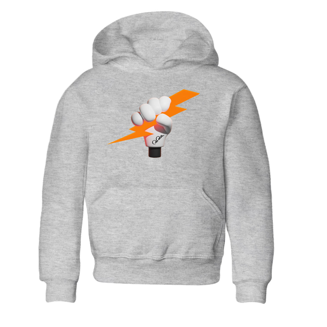 Crazy 8 Team Orange shirt to match jordans Grab The Thunder sneaker tees Adidas Crazy 8 Team Orange SNRT Sneaker Release Tees Baby Toddler Heather Grey 2 T-Shirt