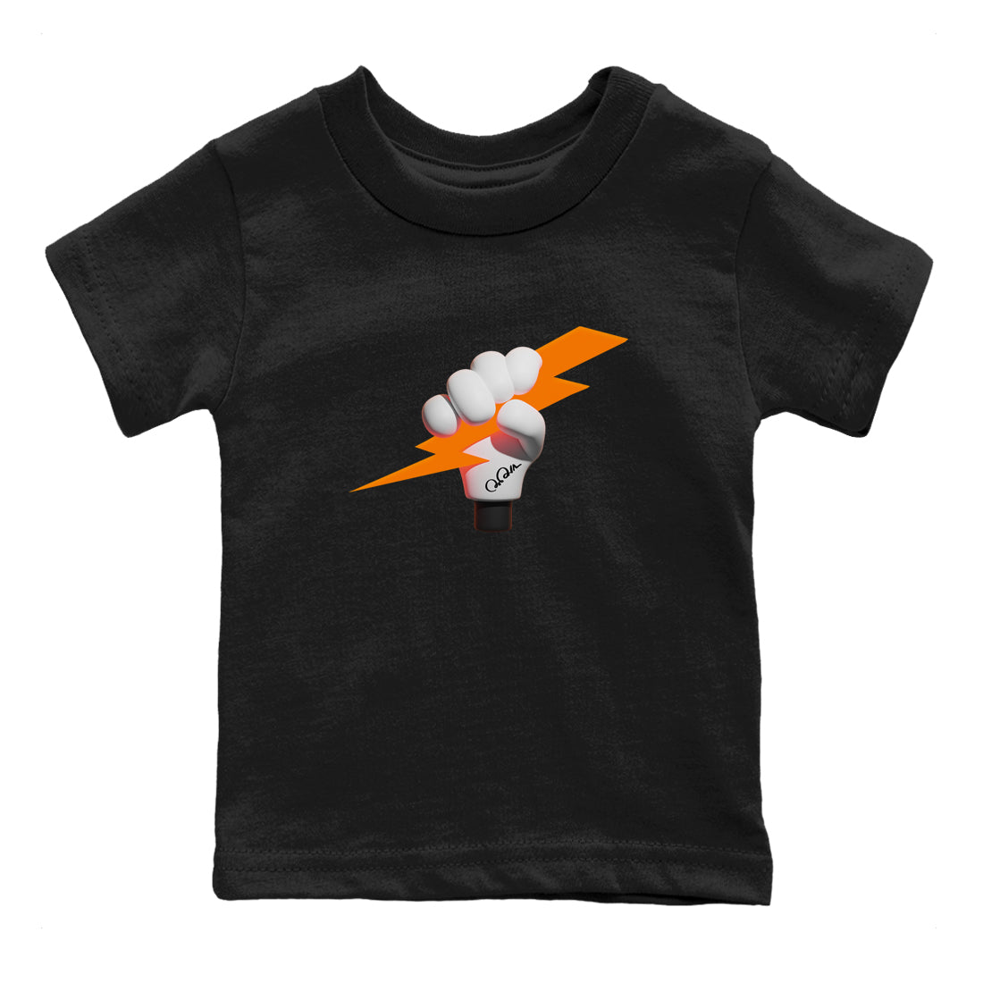 Crazy 8 Team Orange shirt to match jordans Grab The Thunder sneaker tees Adidas Crazy 8 Team Orange SNRT Sneaker Release Tees Baby Toddler Black 2 T-Shirt