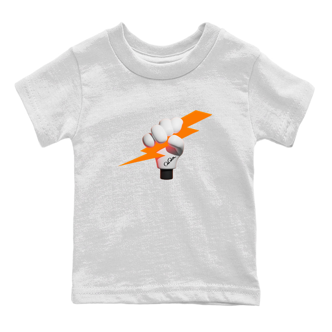 Crazy 8 Team Orange shirt to match jordans Grab The Thunder sneaker tees Adidas Crazy 8 Team Orange SNRT Sneaker Release Tees Baby Toddler White 2 T-Shirt
