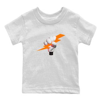 Crazy 8 Team Orange shirt to match jordans Grab The Thunder sneaker tees Adidas Crazy 8 Team Orange SNRT Sneaker Release Tees Baby Toddler White 2 T-Shirt