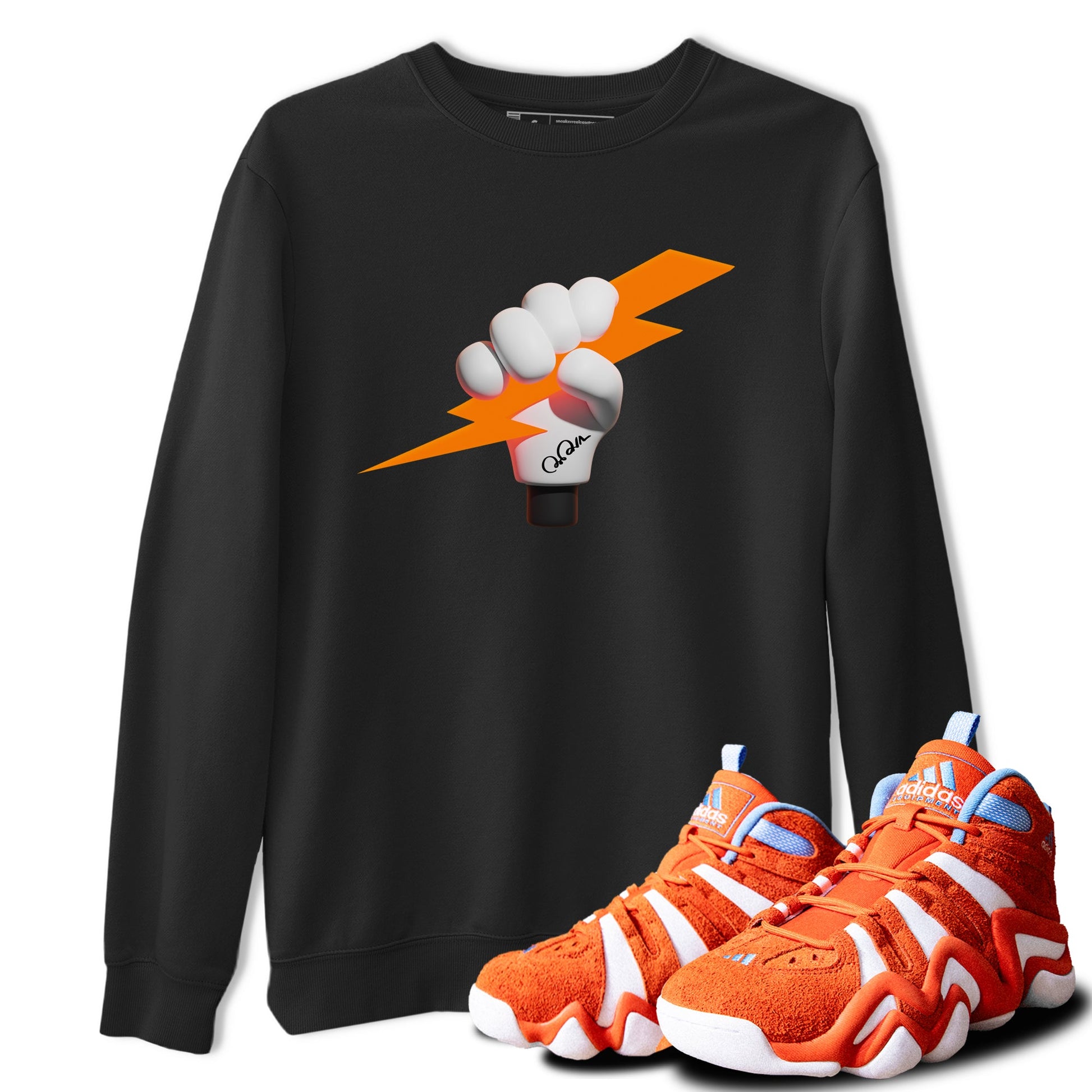 Crazy 8 Team Orange shirt to match jordans Grab The Thunder sneaker tees Adidas Crazy 8 Team Orange SNRT Sneaker Release Tees Unisex Black 1 T-Shirt