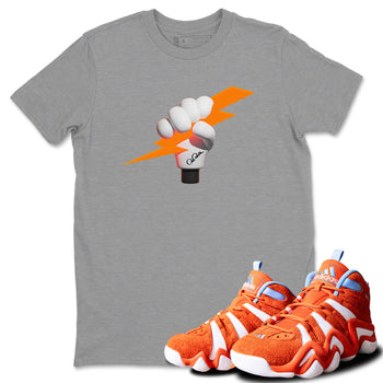 Crazy 8 Team Orange shirt to match jordans Grab The Thunder sneaker tees Adidas Crazy 8 Team Orange SNRT Sneaker Release Tees Unisex Heather Grey 1 T-Shirt