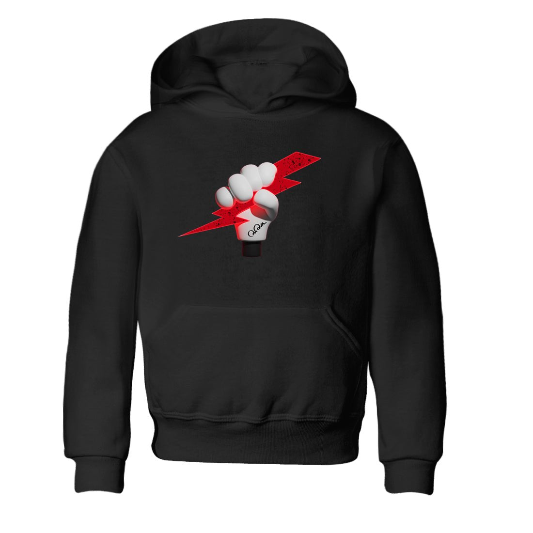 Air Jordan 4 Red Cement Sneaker Match Tees Grab Thunder Sneaker Tees AJ4 Retro OG Red Cement Sneaker Release Tees Kids Shirts Black 2