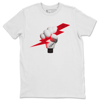 Air Jordan 4 Red Cement Sneaker Match Tees Grab Thunder Sneaker Tees AJ4 Retro OG Red Cement Sneaker Release Tees Unisex Shirts White 2