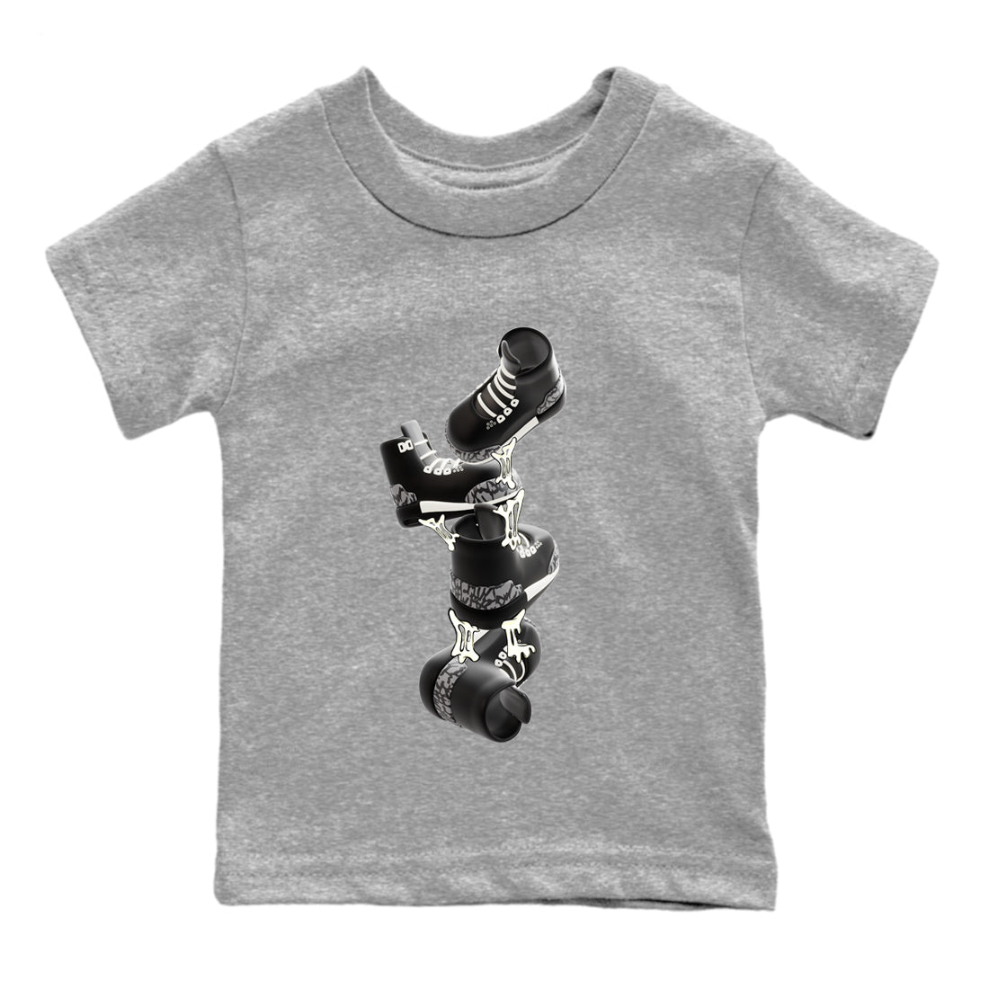 Air Jordan 3 Off Noir shirt to match jordans Gum Stuck On Shoes sneaker tees AJ3 Off Noir SNRT Sneaker Release Tees Baby Toddler Heather Grey 2 T-Shirt