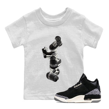 Air Jordan 3 Off Noir shirt to match jordans Gum Stuck On Shoes sneaker tees AJ3 Off Noir SNRT Sneaker Release Tees Baby Toddler White 1 T-Shirt