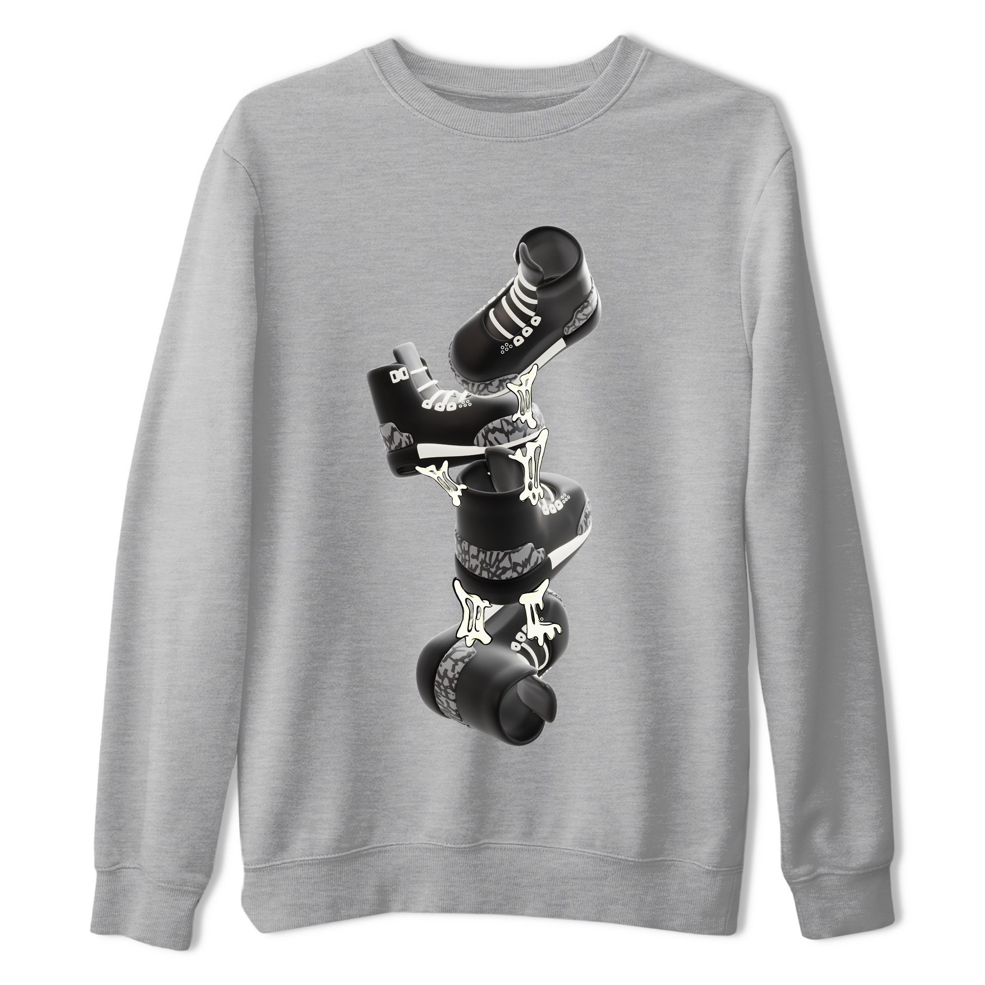 Air Jordan 3 Off Noir shirt to match jordans Gum Stuck On Shoes sneaker tees AJ3 Off Noir SNRT Sneaker Release Tees Unisex Heather Grey 2 T-Shirt