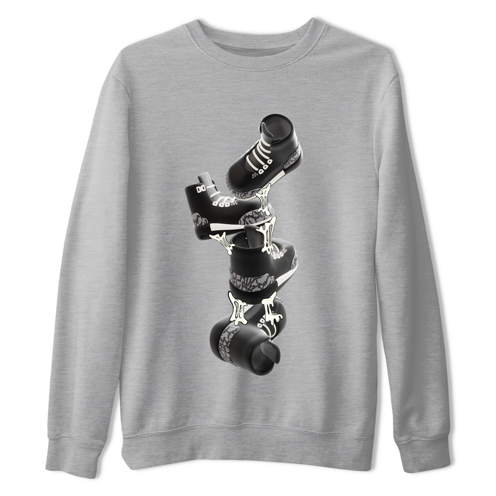 Air Jordan 3 Off Noir shirt to match jordans Gum Stuck On Shoes sneaker tees AJ3 Off Noir SNRT Sneaker Release Tees Unisex Heather Grey 2 T-Shirt