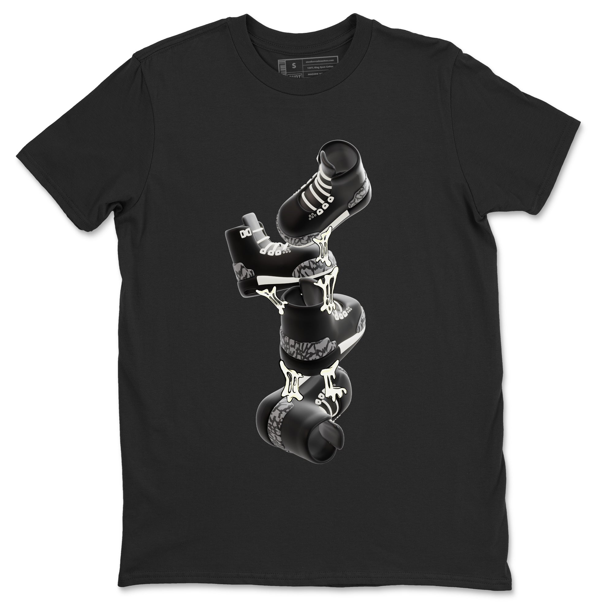 Air Jordan 3 Off Noir shirt to match jordans Gum Stuck On Shoes sneaker tees AJ3 Off Noir SNRT Sneaker Release Tees Unisex Black 2 T-Shirt