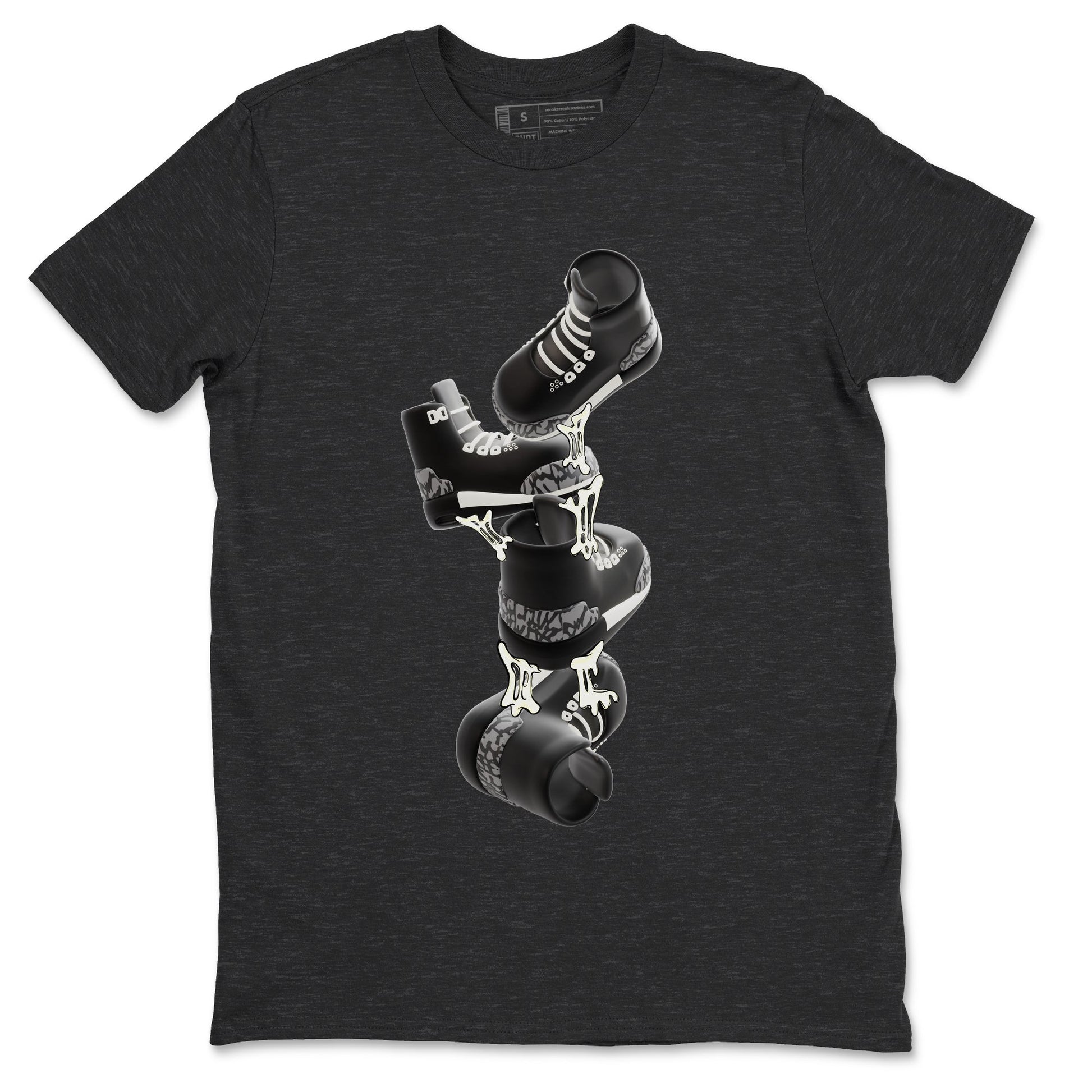 Air Jordan 3 Off Noir shirt to match jordans Gum Stuck On Shoes sneaker tees AJ3 Off Noir SNRT Sneaker Release Tees Unisex Charcoal Heather 2 T-Shirt