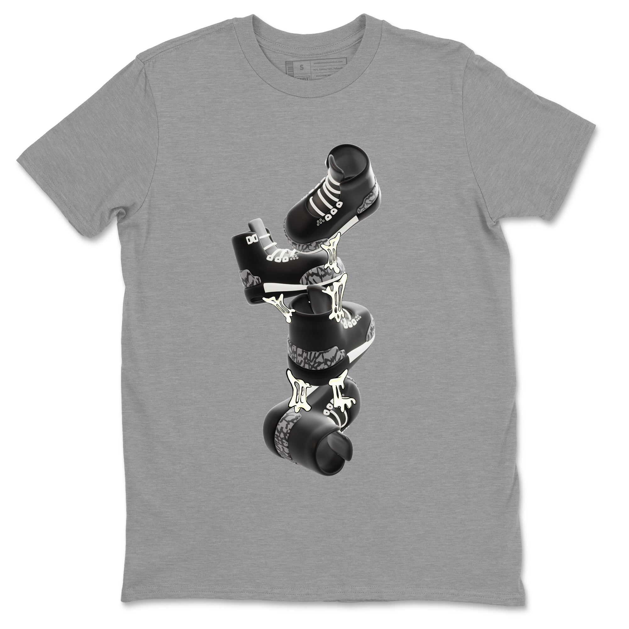 Air Jordan 3 Off Noir shirt to match jordans Gum Stuck On Shoes sneaker tees AJ3 Off Noir SNRT Sneaker Release Tees Unisex Heather Grey 2 T-Shirt