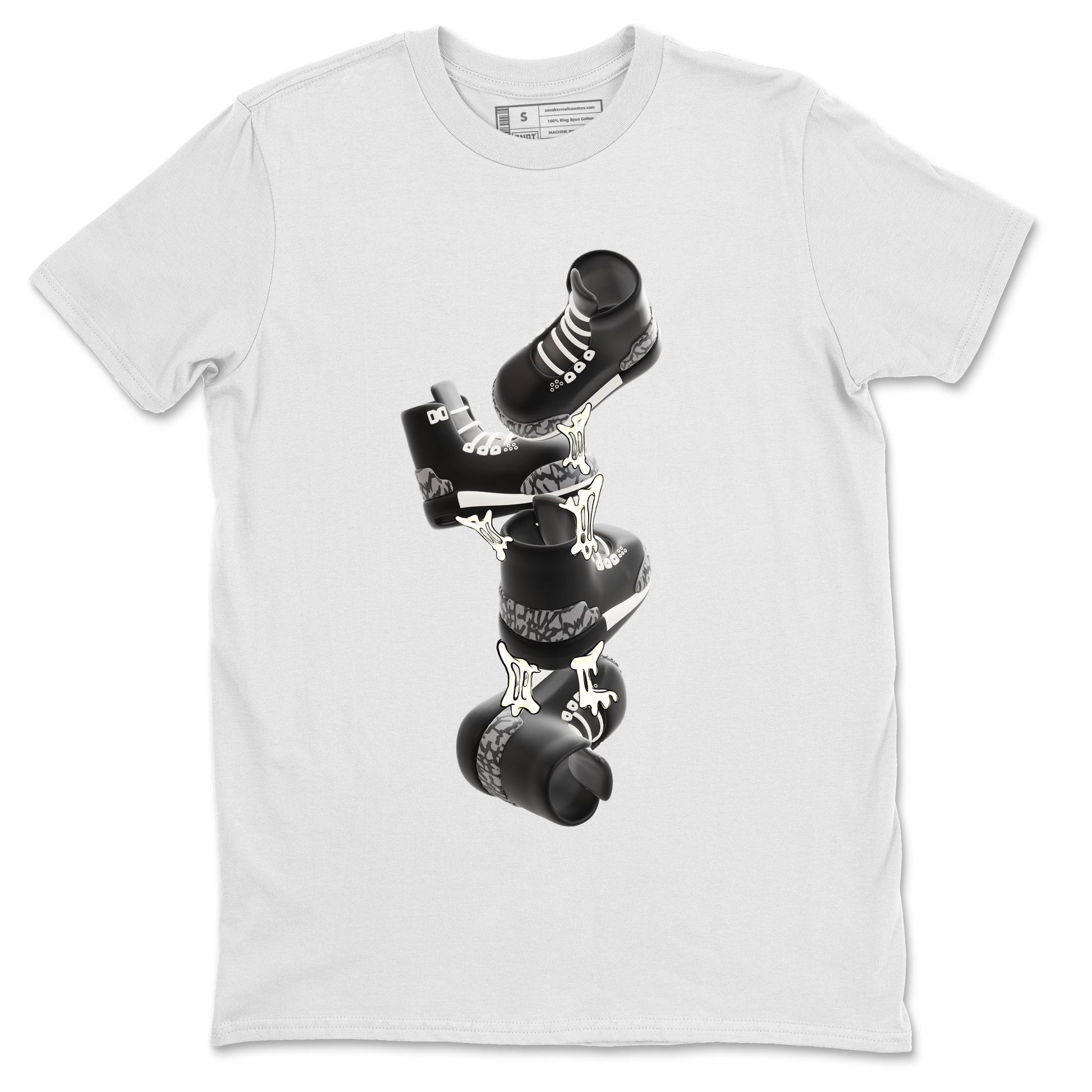 Air Jordan 3 Off Noir shirt to match jordans Gum Stuck On Shoes sneaker tees AJ3 Off Noir SNRT Sneaker Release Tees Unisex White 2 T-Shirt