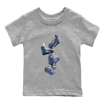 Air Jordan 5 Georgetown shirt to match jordans Gum Stuck On Shoes sneaker tees AJ5 Georgetown SNRT Sneaker Release Tees Baby Toddler Heather Grey 2 T-Shirt