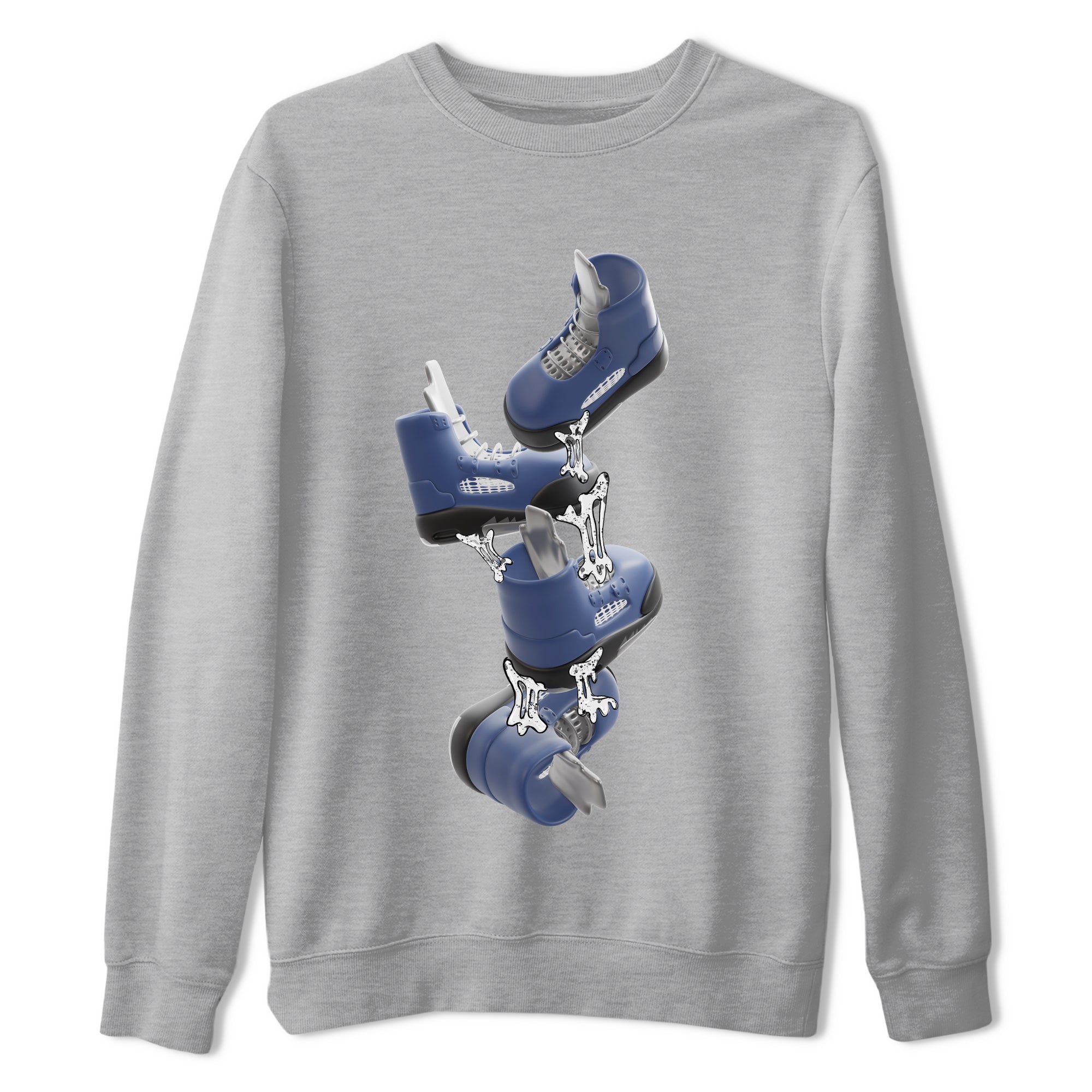 Air Jordan 5 Georgetown shirt to match jordans Gum Stuck On Shoes sneaker tees AJ5 Georgetown SNRT Sneaker Release Tees Unisex Heather Grey 2 T-Shirt