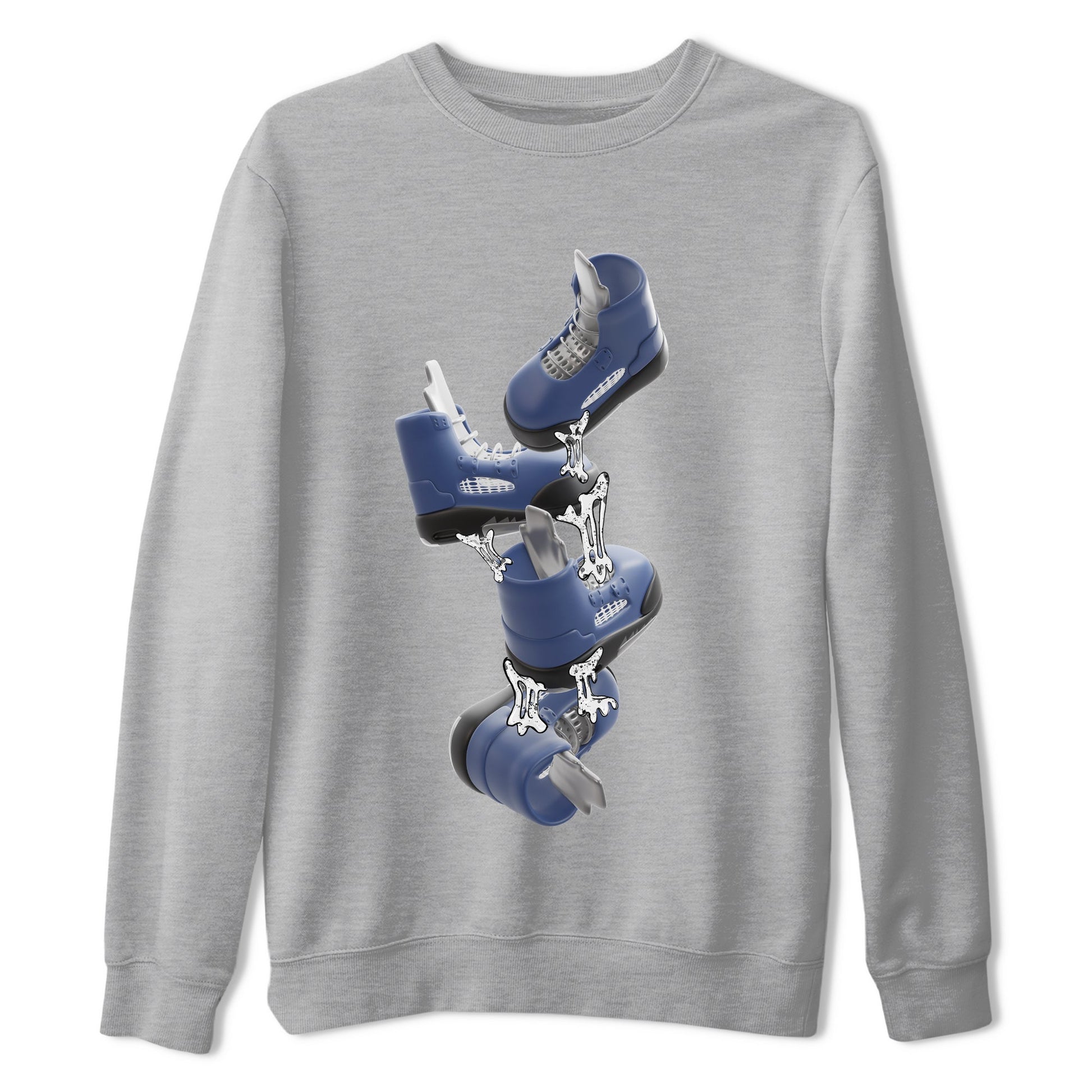 Air Jordan 5 Georgetown shirt to match jordans Gum Stuck On Shoes sneaker tees AJ5 Georgetown SNRT Sneaker Release Tees Unisex Heather Grey 2 T-Shirt