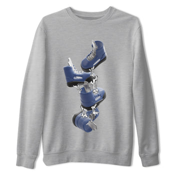 Air Jordan 5 Georgetown shirt to match jordans Gum Stuck On Shoes sneaker tees AJ5 Georgetown SNRT Sneaker Release Tees Unisex Heather Grey 2 T-Shirt