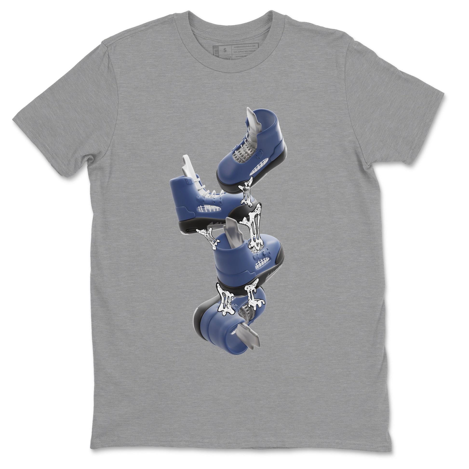 Air Jordan 5 Georgetown shirt to match jordans Gum Stuck On Shoes sneaker tees AJ5 Georgetown SNRT Sneaker Release Tees Unisex Heather Grey 2 T-Shirt