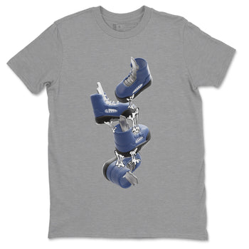 Air Jordan 5 Georgetown shirt to match jordans Gum Stuck On Shoes sneaker tees AJ5 Georgetown SNRT Sneaker Release Tees Unisex Heather Grey 2 T-Shirt