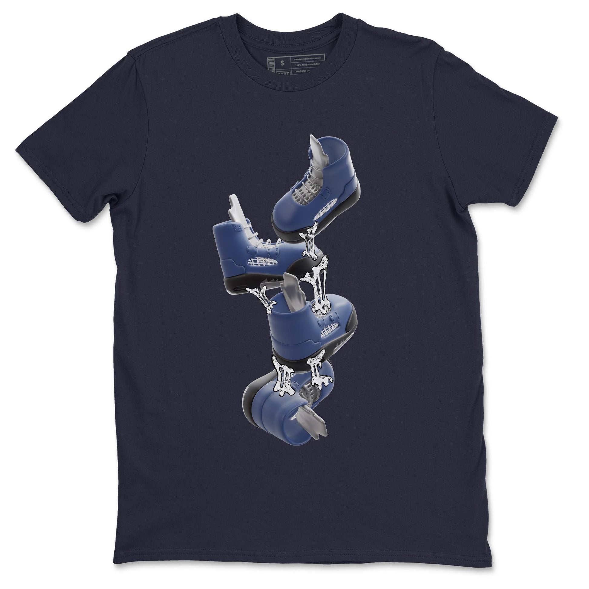 Air Jordan 5 Georgetown shirt to match jordans Gum Stuck On Shoes sneaker tees AJ5 Georgetown SNRT Sneaker Release Tees Unisex Navy 2 T-Shirt