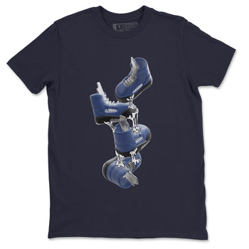 Air Jordan 5 Georgetown shirt to match jordans Gum Stuck On Shoes sneaker tees AJ5 Georgetown SNRT Sneaker Release Tees Unisex Navy 2 T-Shirt