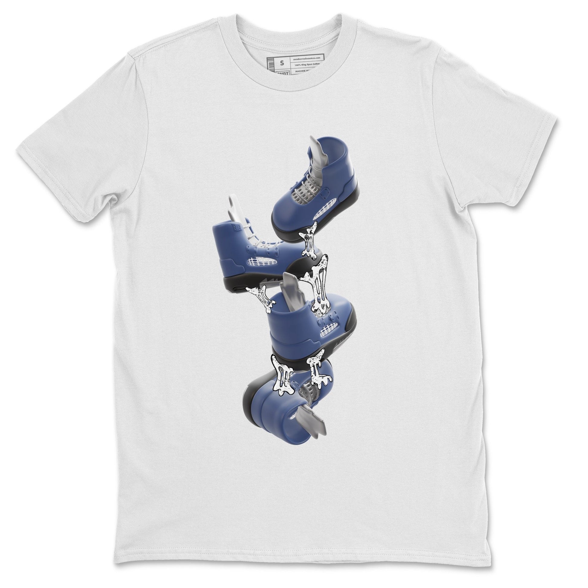 Air Jordan 5 Georgetown shirt to match jordans Gum Stuck On Shoes sneaker tees AJ5 Georgetown SNRT Sneaker Release Tees Unisex White 2 T-Shirt