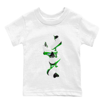 5s Lucky Green shirt to match jordans Gum Stuck On Shoes sneaker tees Air Jordan 5 Lucky Green SNRT Sneaker Release Tees Baby Toddler White 2 T-Shirt