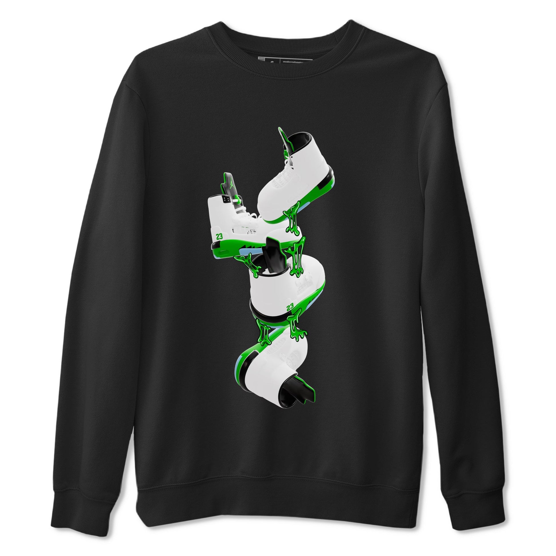 5s Lucky Green shirt to match jordans Gum Stuck On Shoes sneaker tees Air Jordan 5 Lucky Green SNRT Sneaker Release Tees Unisex Black 2 T-Shirt