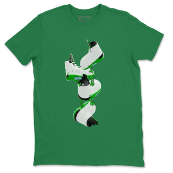 5s Lucky Green shirt to match jordans Gum Stuck On Shoes sneaker tees Air Jordan 5 Lucky Green SNRT Sneaker Release Tees Unisex Kelly Green 2 T-Shirt