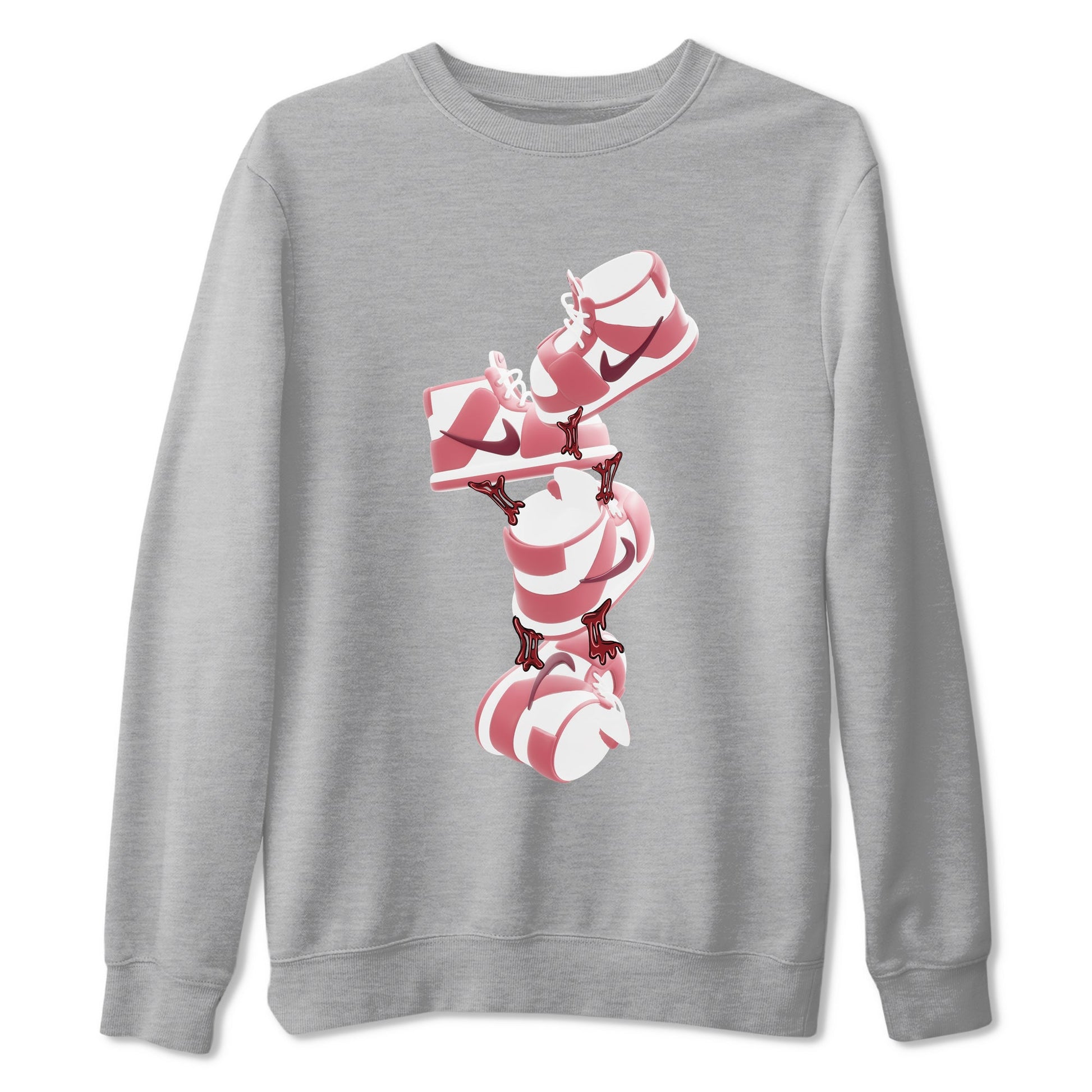 Dunk Valentines Day 2024 shirt to match jordans Gum Stuck On Shoes sneaker tees Dunk Happy Valentines Day 2024 SNRT Sneaker Release Tees Unisex Heather Grey 2 T-Shirt