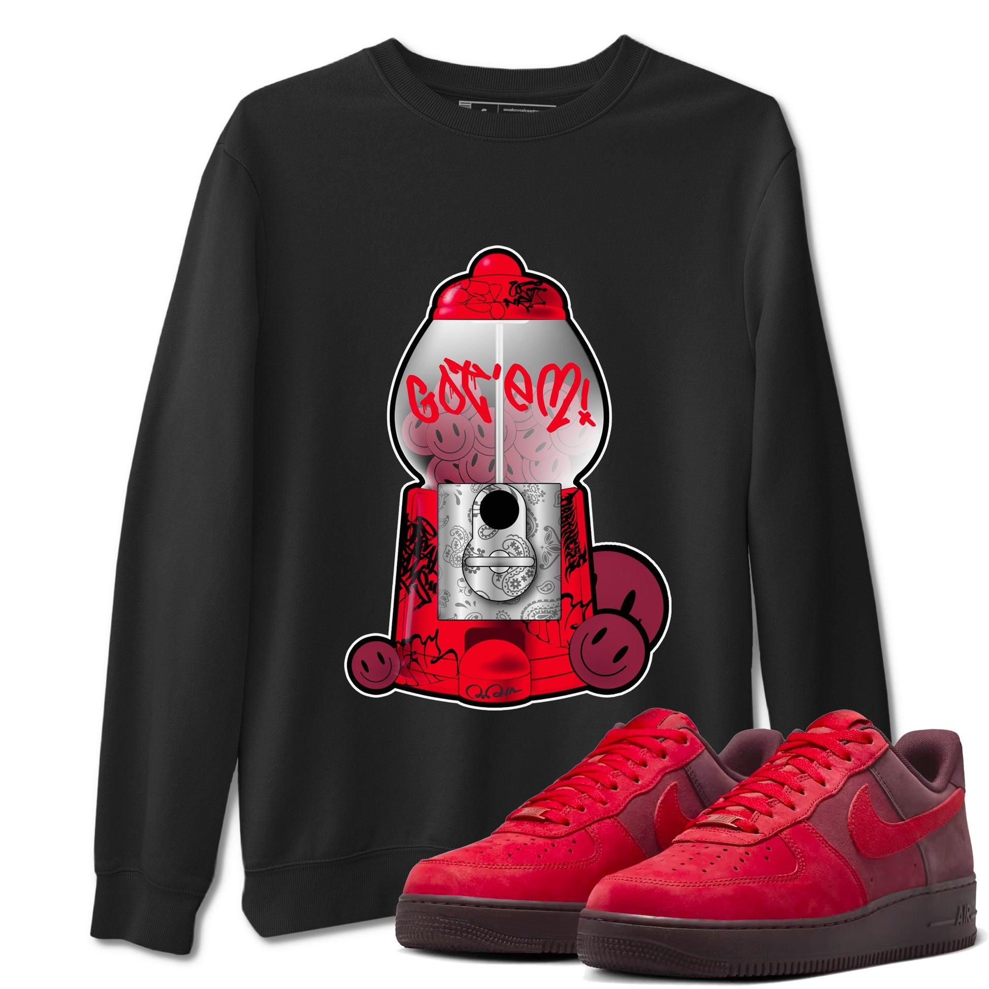 Air Force 1 Layers of Love shirt to match jordans Gumball Machine sneaker tees af1 Layers of Love SNRT Sneaker Release Tees unisex cotton Black 1 crew neck shirt