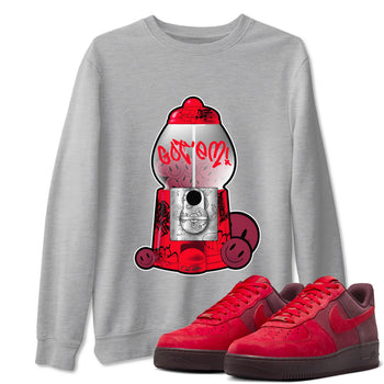 Air Force 1 Layers of Love shirt to match jordans Gumball Machine sneaker tees af1 Layers of Love SNRT Sneaker Release Tees unisex cotton Heather Grey 1 crew neck shirt