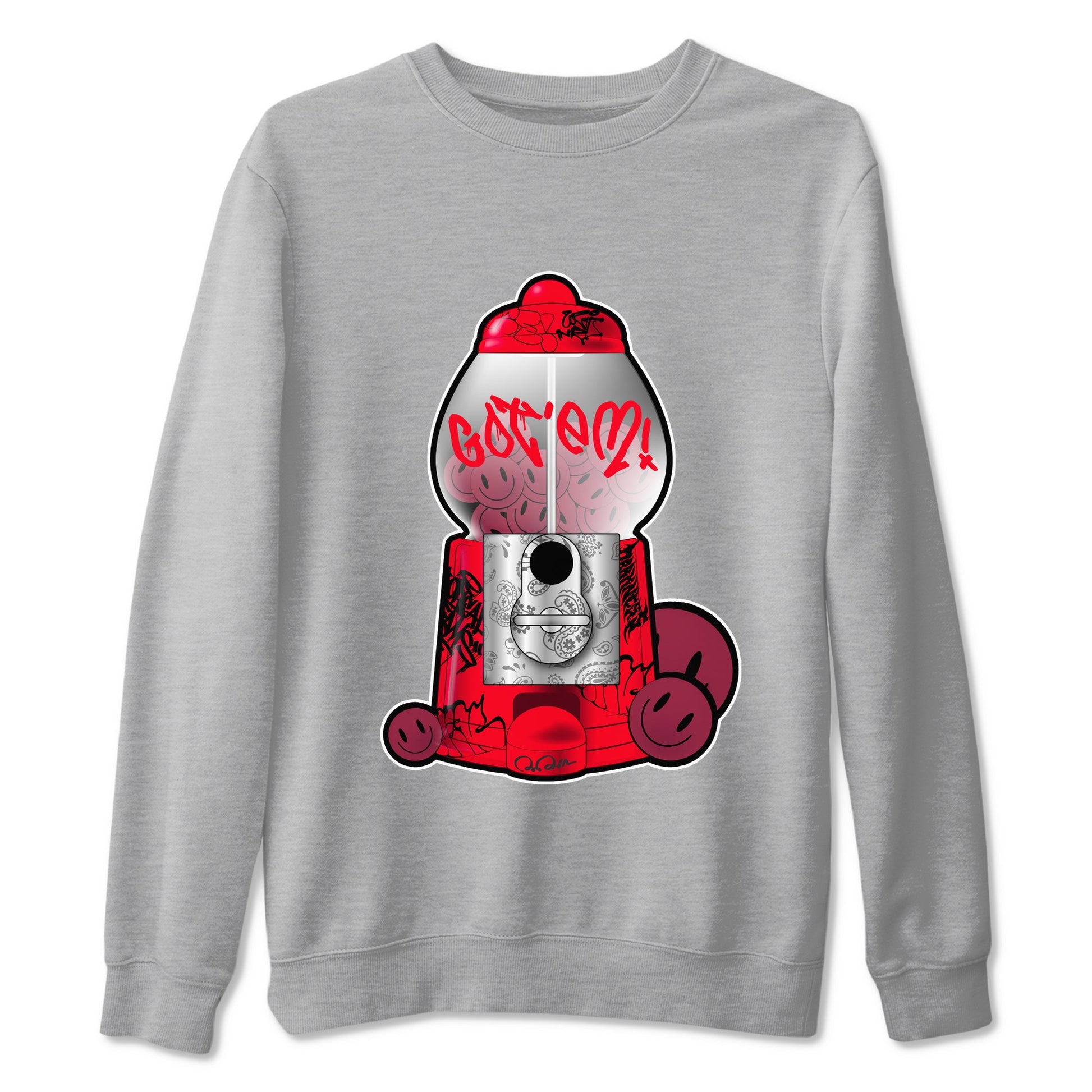Air Force 1 Layers of Love shirt to match jordans Gumball Machine sneaker tees af1 Layers of Love SNRT Sneaker Release Tees unisex cotton Heather Grey 2 crew neck shirt