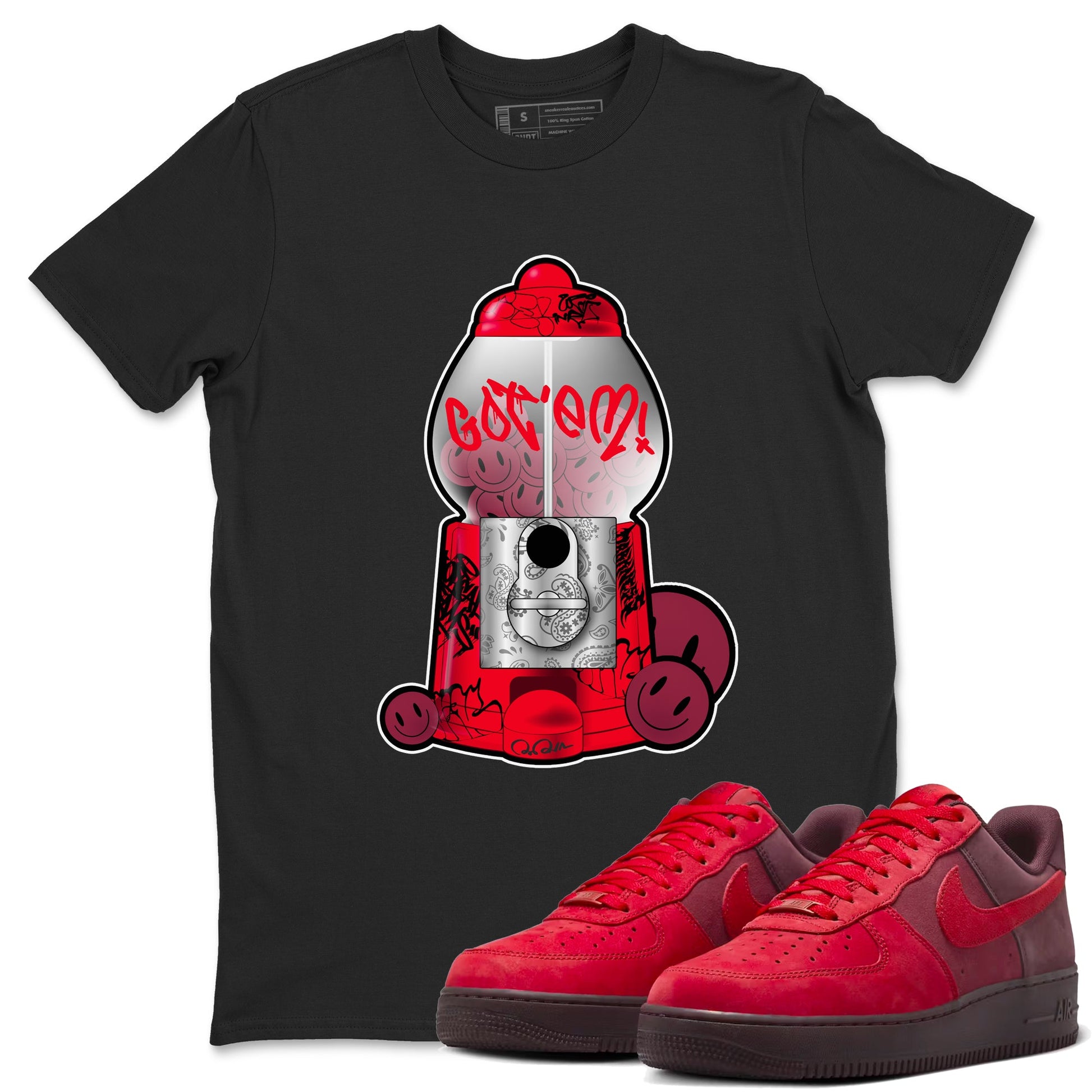 Air Force 1 Layers of Love shirt to match jordans Gumball Machine sneaker tees af1 Layers of Love SNRT Sneaker Release Tees unisex cotton Black 1 crew neck shirt