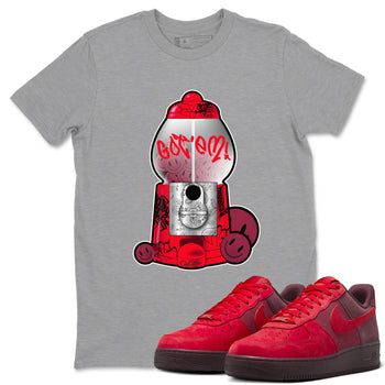 Air Force 1 Layers of Love shirt to match jordans Gumball Machine sneaker tees af1 Layers of Love SNRT Sneaker Release Tees unisex cotton Heather Grey 1 crew neck shirt