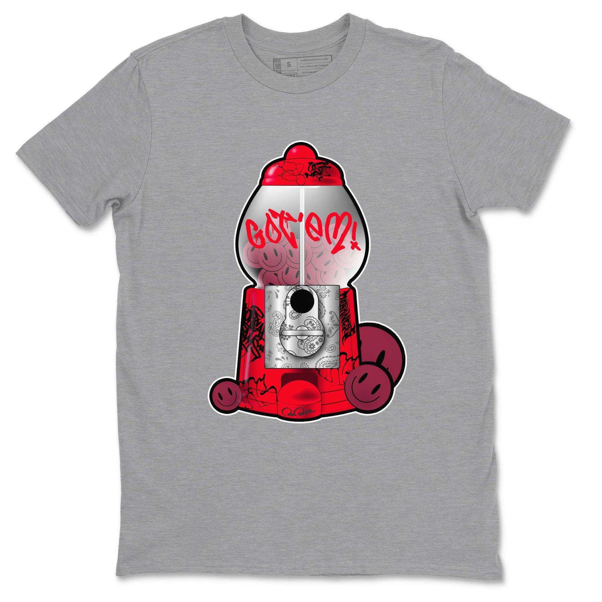 Air Force 1 Layers of Love shirt to match jordans Gumball Machine sneaker tees af1 Layers of Love SNRT Sneaker Release Tees unisex cotton Heather Grey 2 crew neck shirt